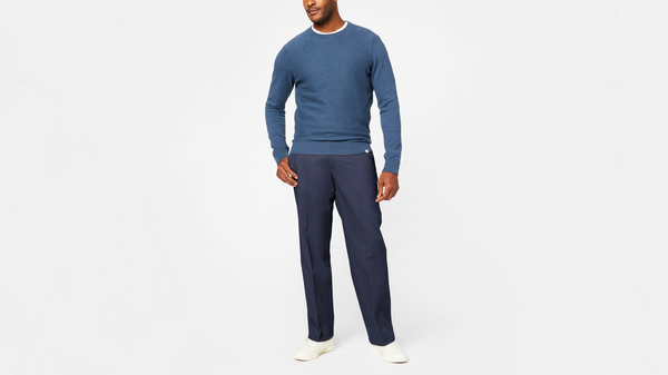 dockers Signature Khakis Relaxed Fit Blue
