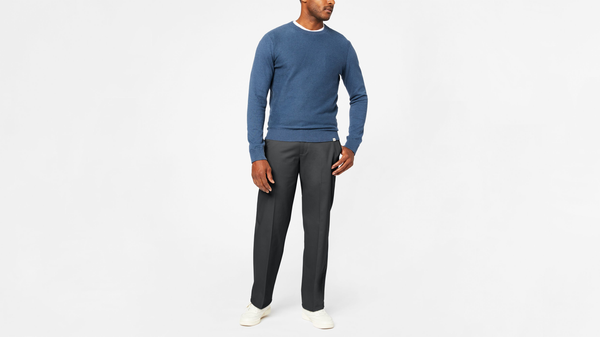 dockers Signature Khakis Relaxed Fit Grey