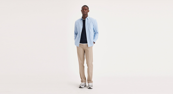 dockers Signature Khakis Straight Fit Tan