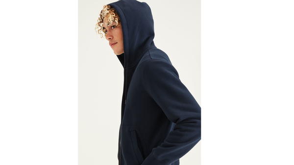 Dockers Sport Full Zip Hoodie Regular Fit Blue