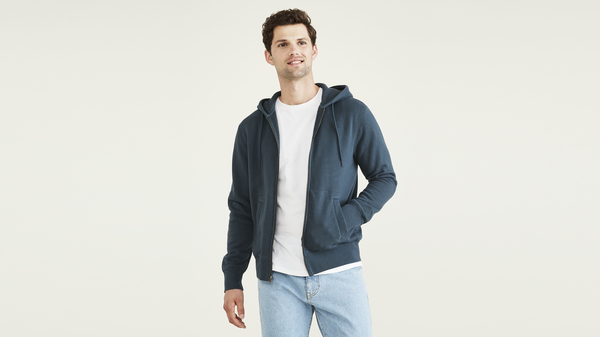 Dockers Sport Full Zip Hoodie Regular Fit Green