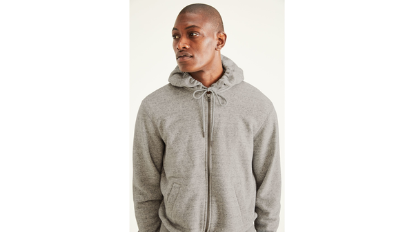 Dockers Sport Full Zip Hoodie Regular Fit Grey