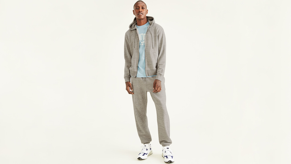 Dockers Sport Full Zip Hoodie Regular Fit Grey