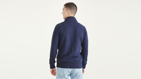 Dockers Sport Half Zip Sweatshirt Regular Fit Blue