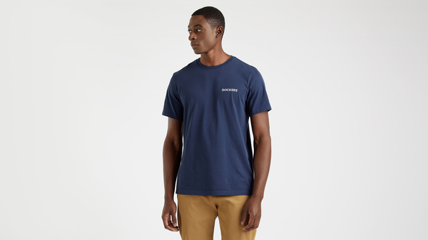 dockers Stencil Graphic Tee Slim Fit Blue