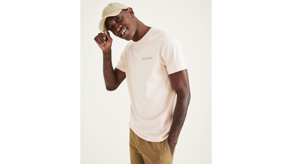 Dockers Stencil Graphic Tee Slim Fit Tan