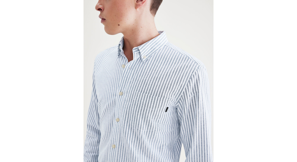 Dockers Stretch Oxford Shirt Slim Fit Blue