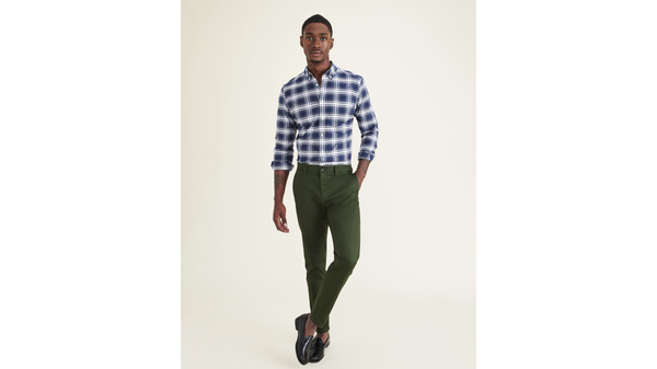 dockers Stretch Oxford Shirt Slim Fit Blue