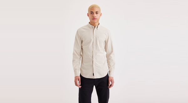 dockers Stretch Oxford Shirt Slim Fit Khaki