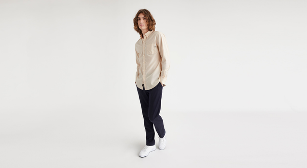 Dockers Stretch Oxford Shirt Slim Fit Orange