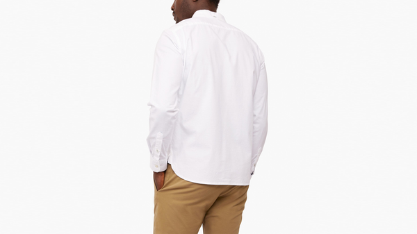 Dockers Stretch Oxford Shirt Slim Fit Paper White
