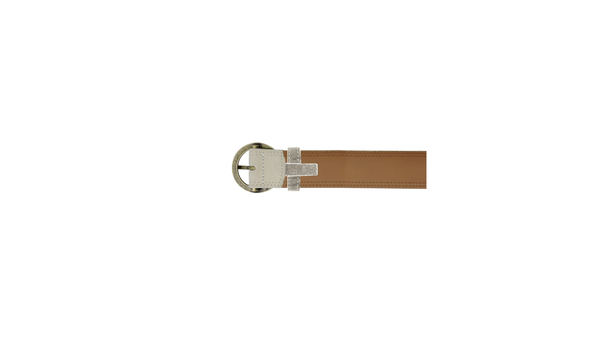 Dockers Suede Belt White