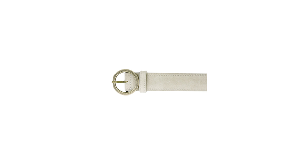 Dockers Suede Belt White