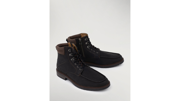 dockers Sutton Moc Toe Boots Black