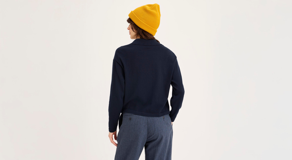 Dockers Sweater Polo Relaxed Fit Blue