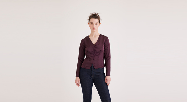 dockers Tie Back Top Regular Fit Purple