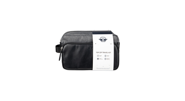 Dockers Top Zip Travel Kit Grey