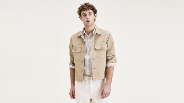 dockers Trucker Jacket Regular Fit Tan