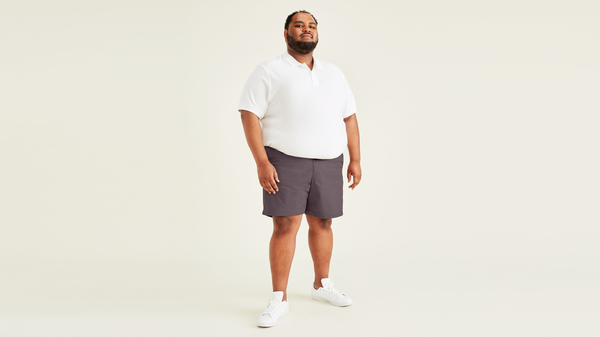 dockers Ultimate 9.5" Shorts (Big and Tall) Brown