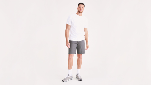 dockers Ultimate 9.5" Shorts (Big and Tall) Grey