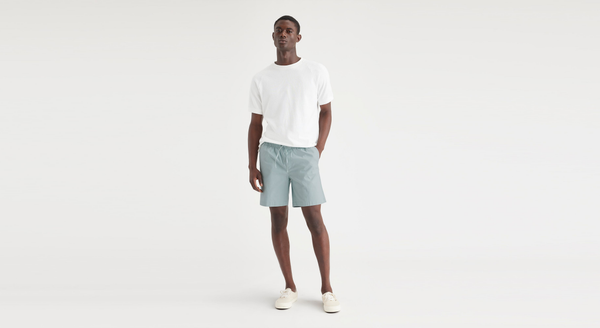 dockers Ultimate Pull On 8.5" Short Harbor Grey