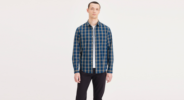 dockers Ultimate Shirt Regular Fit Posiedon Blue