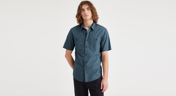 dockers Utility Shirt Regular Fit Blue