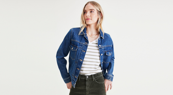 Dockers V-Neck Tee Shirt Slim Fit Green