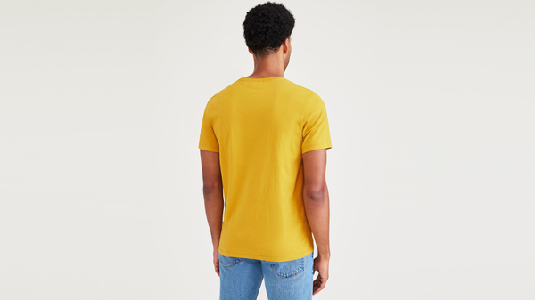 Dockers Varsity Arch Graphic Tee Slim Fit Yellow
