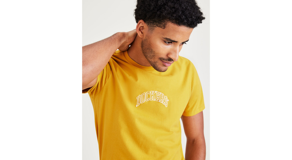 Dockers Varsity Arch Graphic Tee Slim Fit Yellow