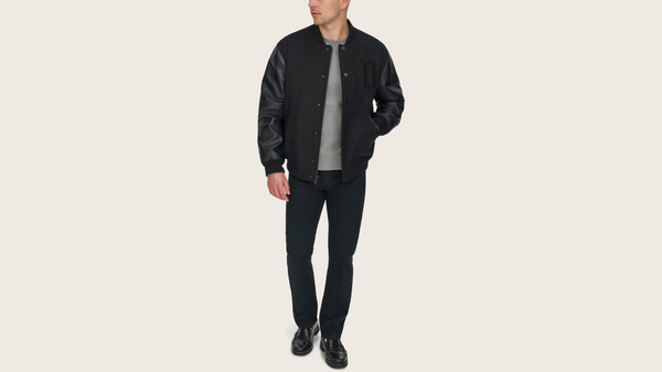 Dockers Varsity Bomber Jacket Black