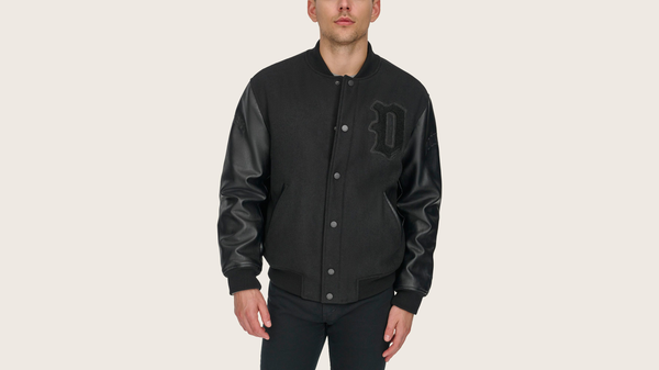 dockers Varsity Bomber Jacket Black