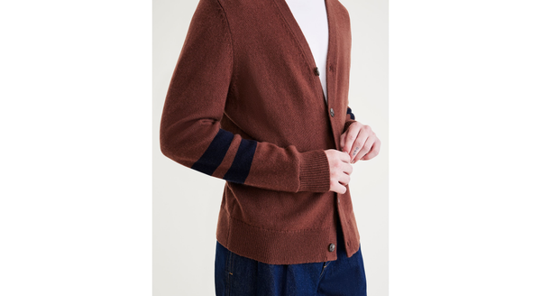 Dockers Wool Blend Cardigan: Premium Edition Brown