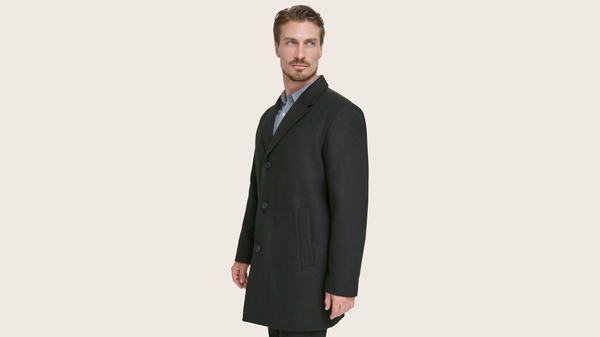 Dockers Wool Blend Top Coat Black