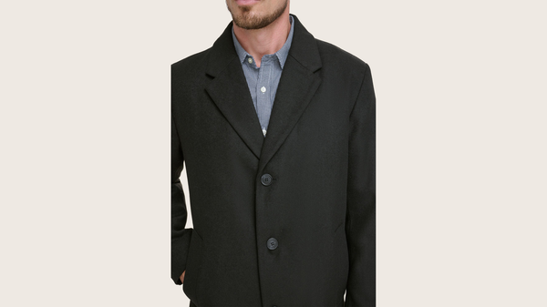 Dockers Wool Blend Top Coat Black