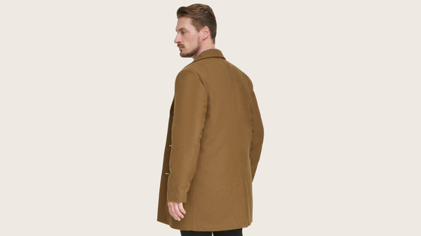 Dockers Wool Blend Top Coat Tan