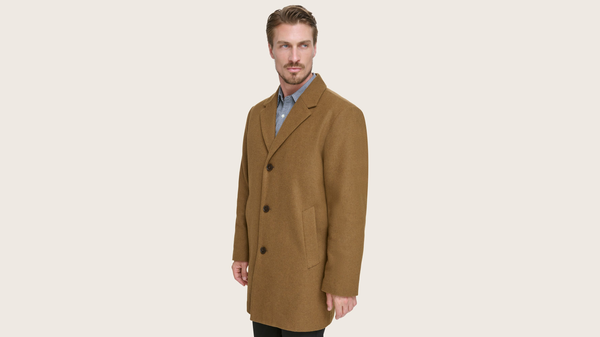 Dockers Wool Blend Top Coat Tan