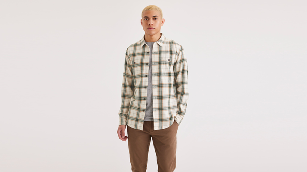 dockers Work Shirt Regular Fit Khaki