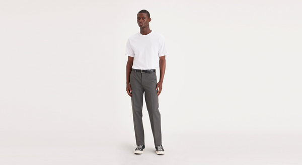 dockers Workday Khakis Straight Fit Grey