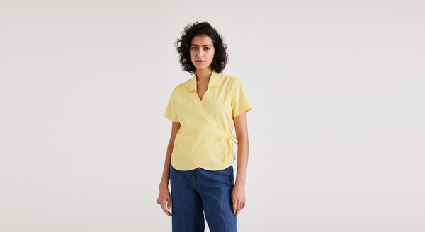 dockers Wrap Blouse Regular Fit Yellow