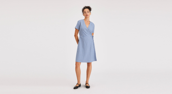 dockers Wrap Dress Basinni True Blue