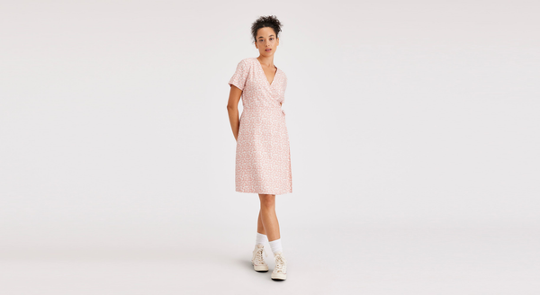 dockers Wrap Dress Cameo Brown