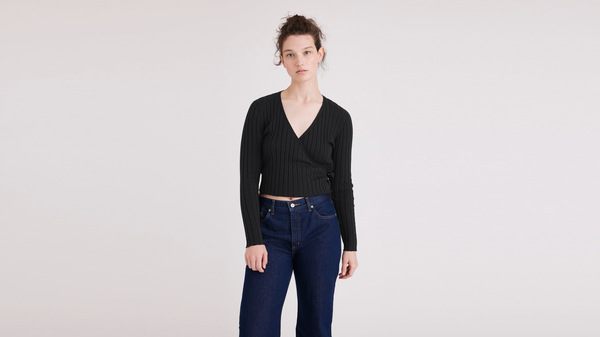 dockers Wrap Sweater Slim Fit Beautiful Black