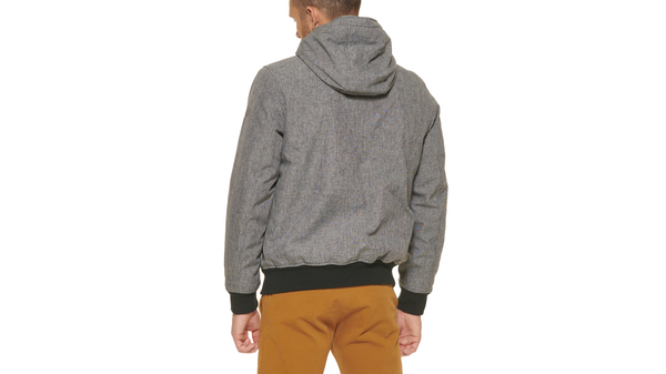 Dockers Zip Up Softshell Hoodie Heather Grey