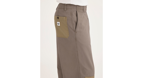 Dockers Eighty-Six Alpha Chino Patch Pants Loose Fit Tan