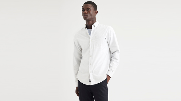 dockers Essential Button-Up Shirt Classic Fit Lucent White
