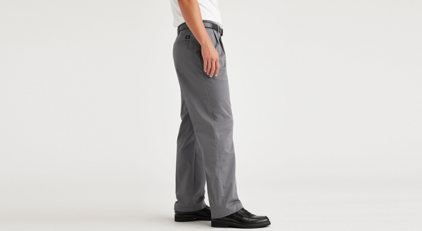 Dockers Essential Chinos Pleated Classic Fit Car Park Grey
