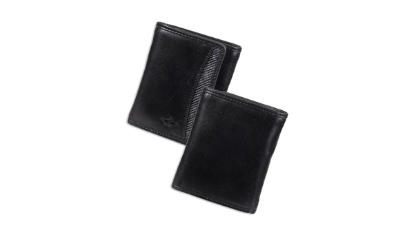 Dockers Extra Capacity Trifold Herringbone Wallet Black