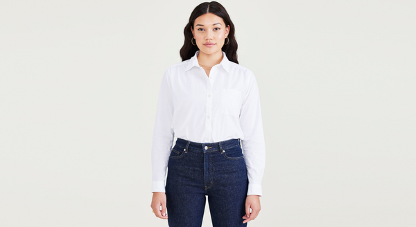 dockers Favorite Button-Up Regular Fit Lucent White