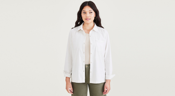 dockers Favorite Button-Up Regular Fit Sahara Khaki